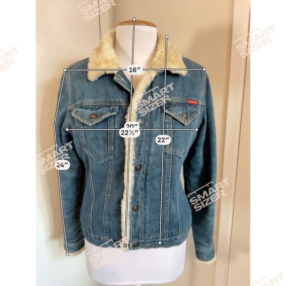 Vintage Roxy Sherpa Lined Denim Jacket Y2K Blue Jean Trucker Coat 100% Cotton - Picture 7 of 8